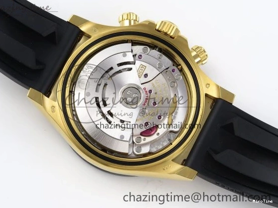 MiroTime 0103 DAYTONA 116518 APSF 1:1 BEST EDITION BLACK DIAL ON OYSTERFLEX RUBBER STRAP SH RelaxedFit 1782